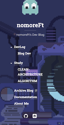 Github Blog 만들기 #3 - SubMenu 추가 | nomoreFt